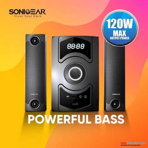 SONICGEAR EVO 9 BTMI BLUETOOTH MULTIMEDIA SPEAKER WITH WIRELESS MICROPHONE | FM RADIO (1Y)